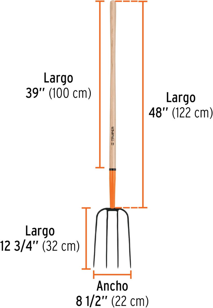 BPJ-4 4-Tine Manure Fork 8 1/2" (22Cm)