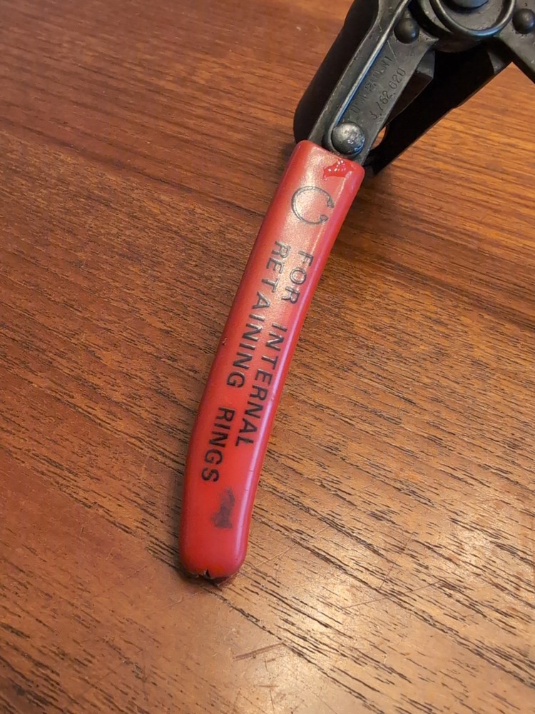 Blue Point Internal Retaining Ring Pliers Red Handles ACP1