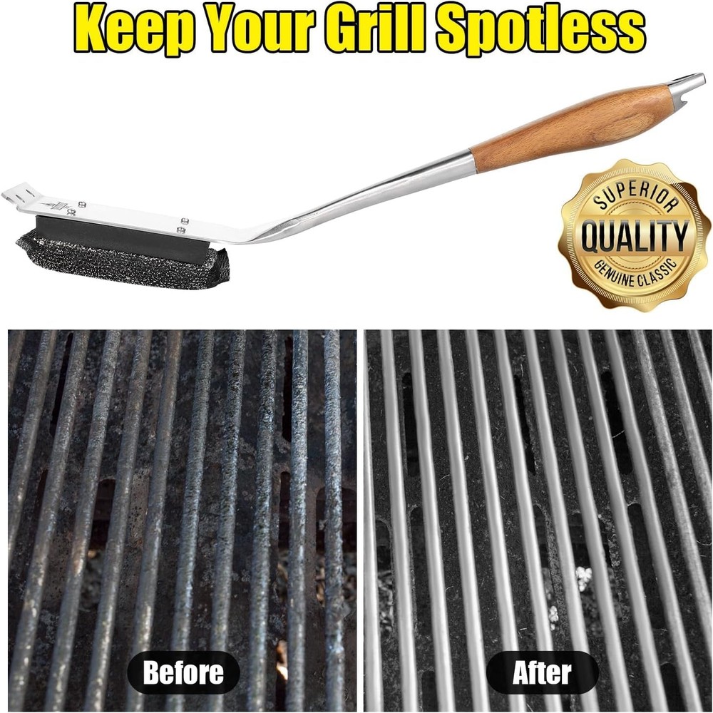 XUDAKAIXIN BBQ Replaceable Scraper Grill Brush Cleaning Head