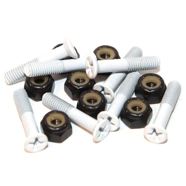 STANDARD 1" PHILLIPS (SET) WHITE HARDWARE