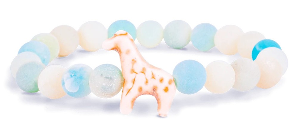 Fahlo Trek Giraffe Tracking Bracelet - Sky Stone