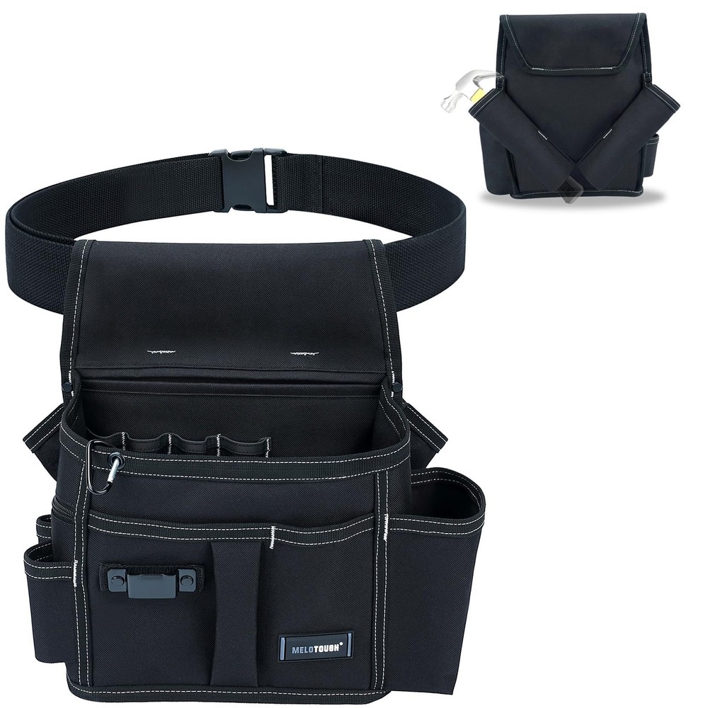 MELOTOUGH Professional Tool Belt Pouch,Small Tool Pouch with Belt,Left/Right ...