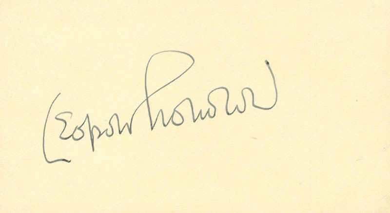 LEOPOLD STOKOWSKI - AUTOGRAPH