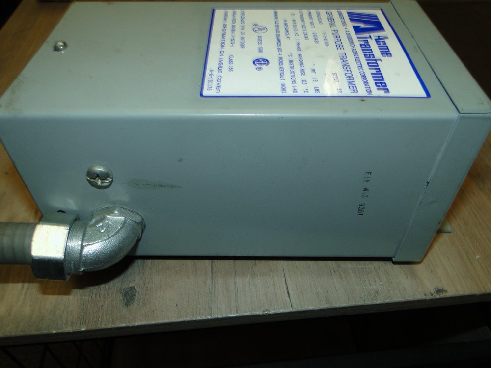 Acme T-1-81066 General Purpose Transformer READ
