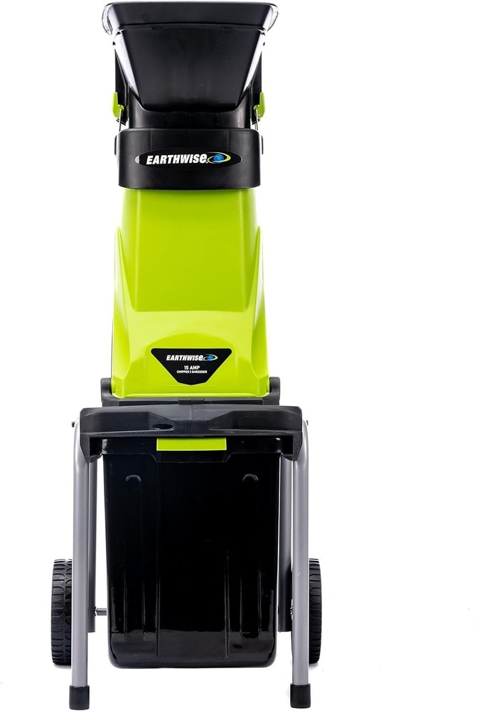 Powerful 15-Amp Electric Chipper with Collection Bin for Effortless Mulching