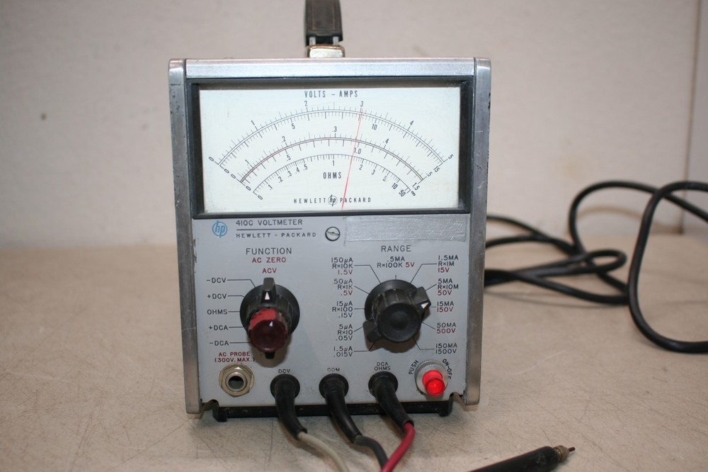 HP 410C Voltmeter Powers On-Untested