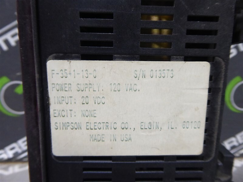 USED Simpson F-35-1-13-0 Digital Voltage Indicator