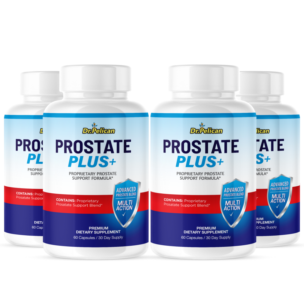 Prostate Plus +- Prostate Support- 4 Bottles- 240 Capsules