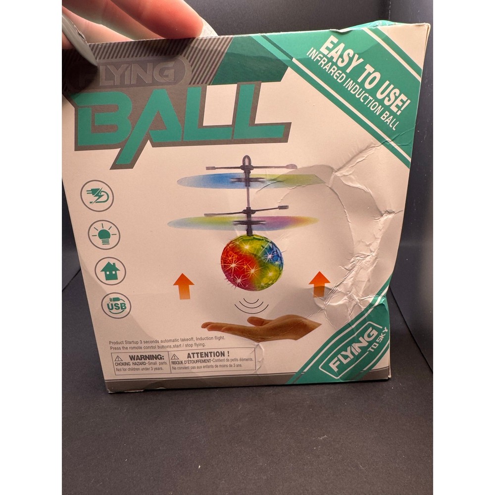 NWT Flying Ball Toy- Box got damaged a bit