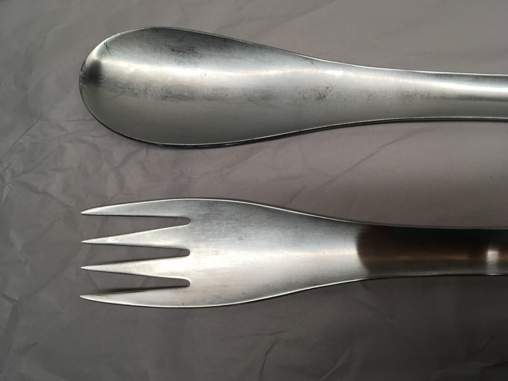 Boda Nova Stainless Steel Salad Server 12" - 2 Piece Spoon Fork Set