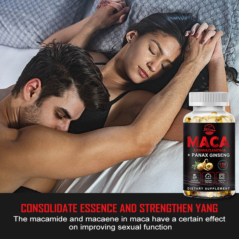 Massive Girth Male Gummy Advanced Formula Vitamin Supplement + Maca Root Bundle