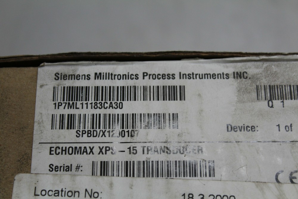 Siemens 7ML11183CA30 Milltronics Echomax XPS-15 NEW
