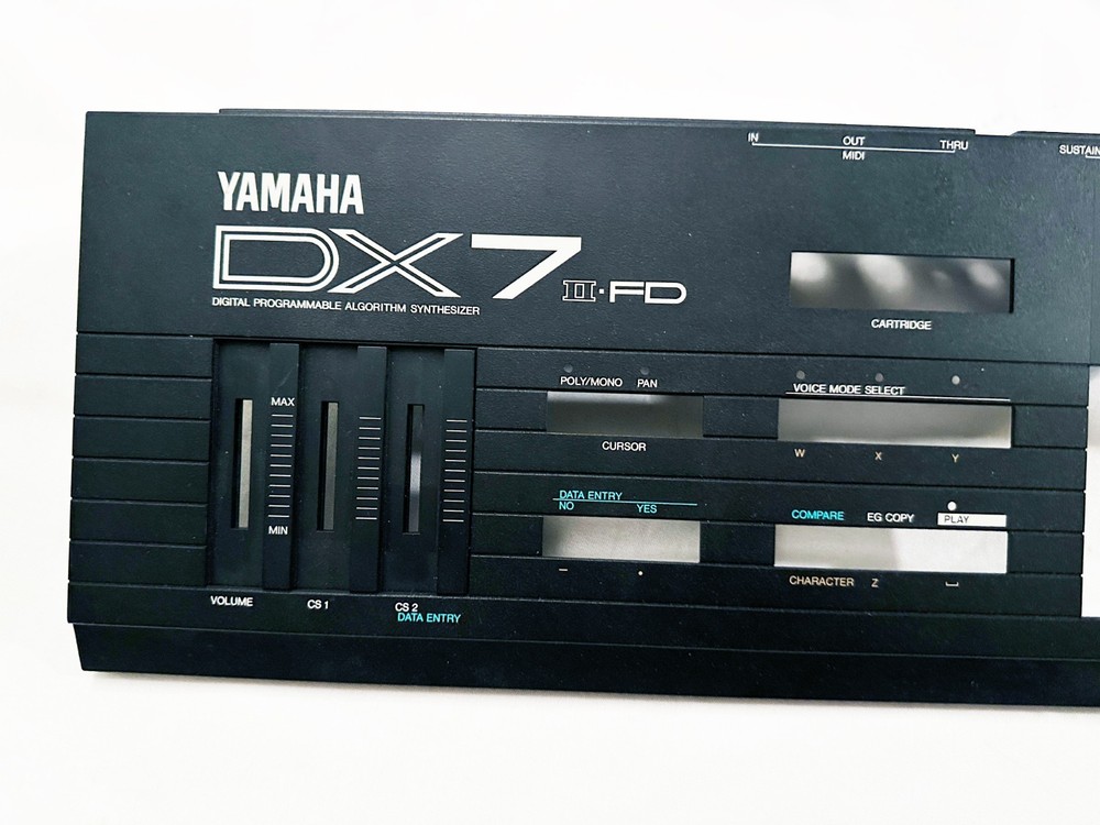 YAMAHA DX7 IIFD Original Top Side Frame Panel Unit. Great Condition !