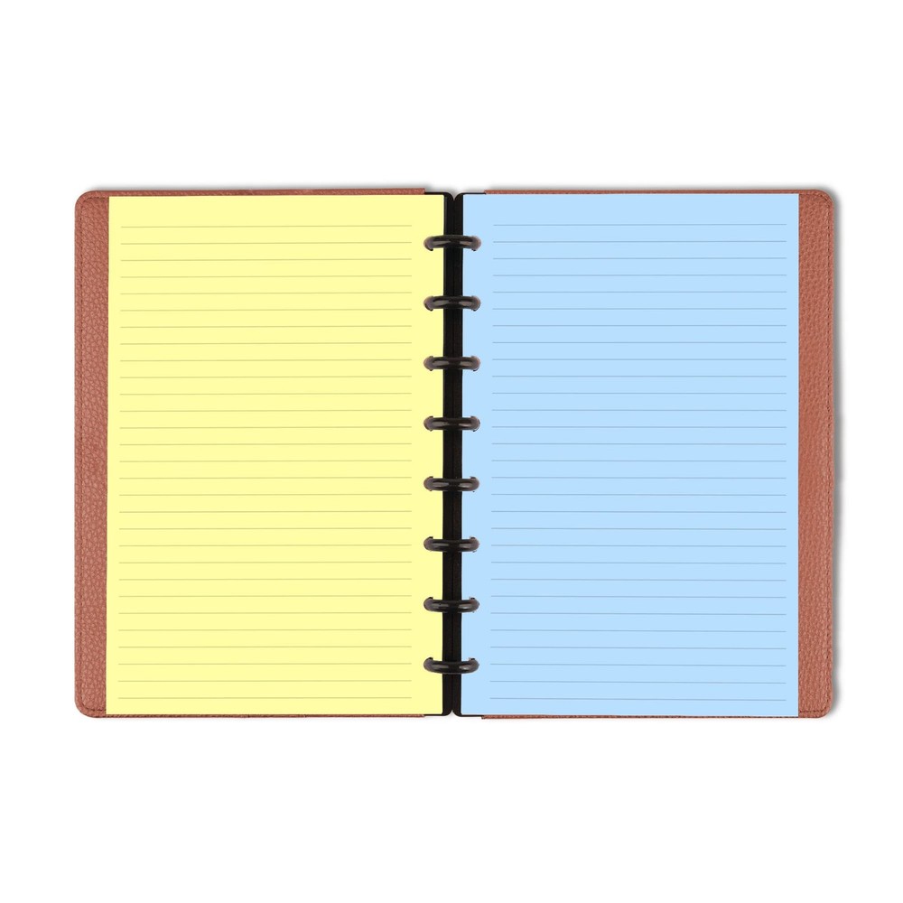 Junior Size Refills Paper, A5 Loose Leaf Paper for 100 Sheets, Clear,White