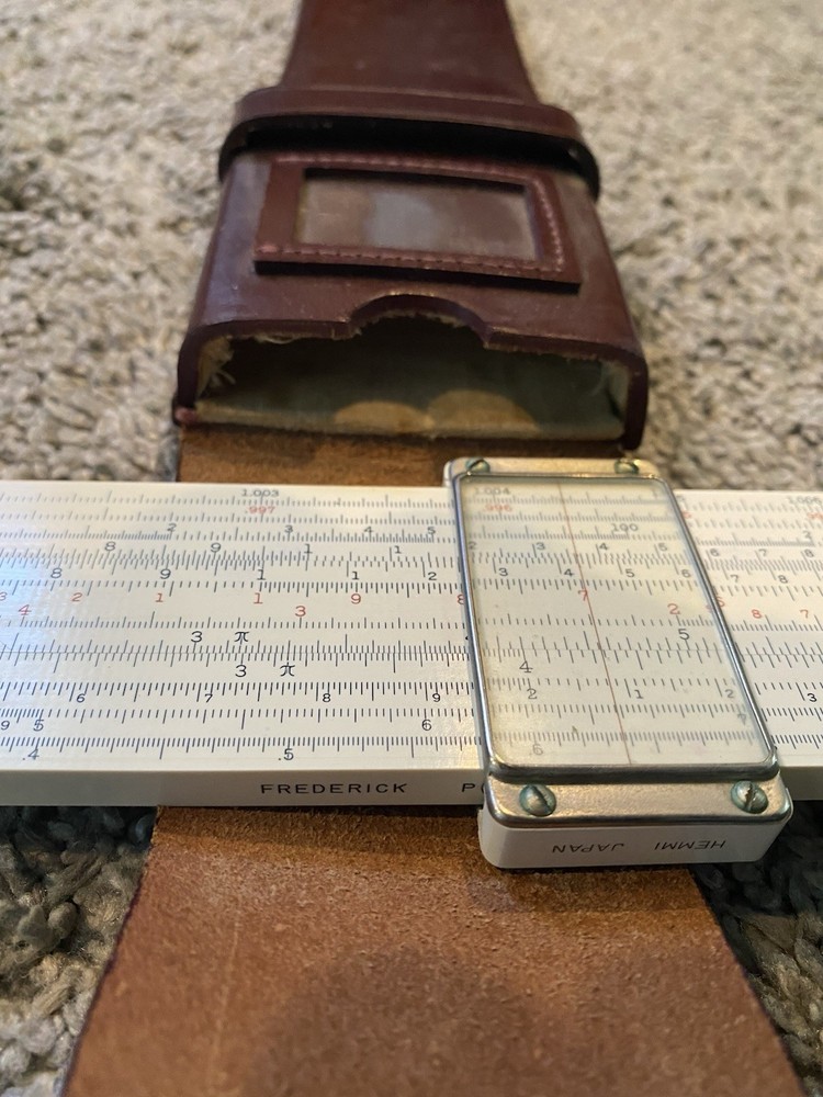 Frederick Post Versalog 1460 Engineer Slide Rule Belt Case *GREAT COND*