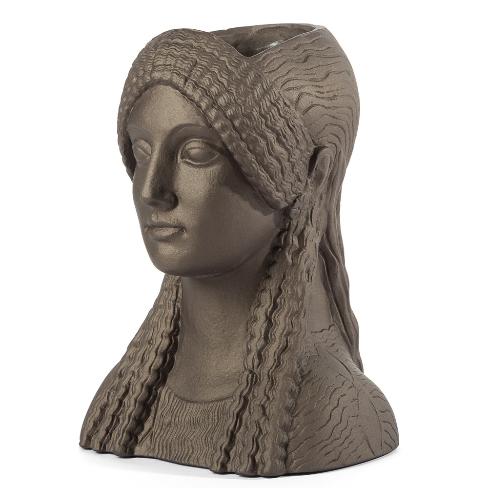 Sophia Kore Head Vase Metallic Copper