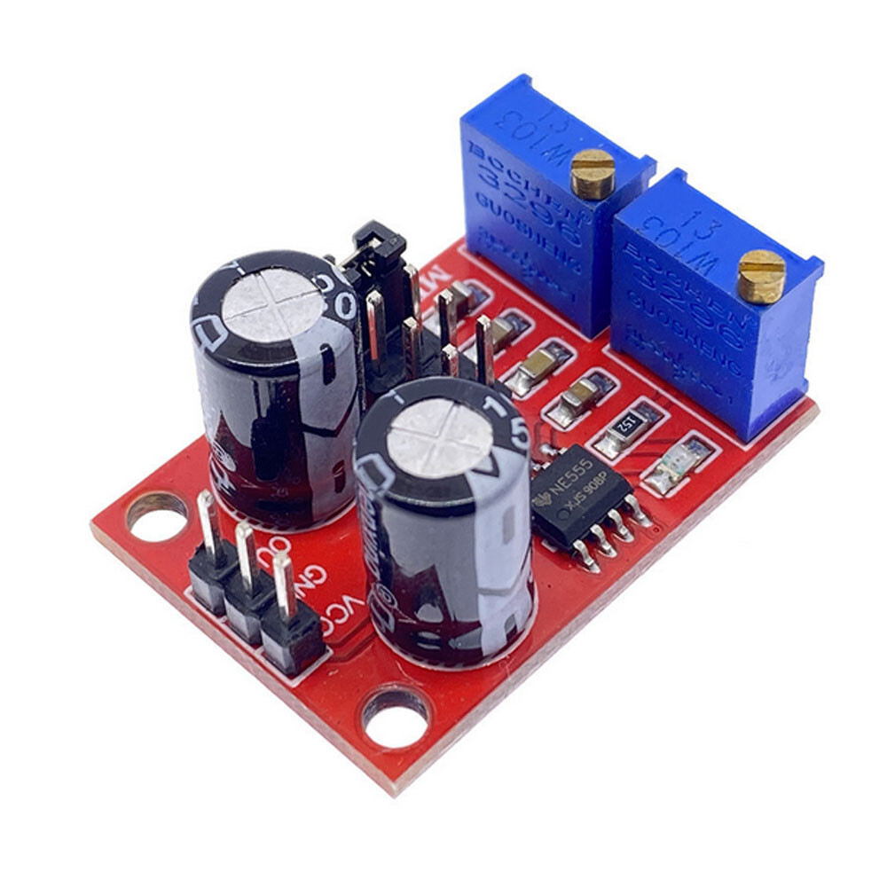 4PACK NE555 Duty Cycle Pulse Frequency Adjustable Square Wave Generator Module