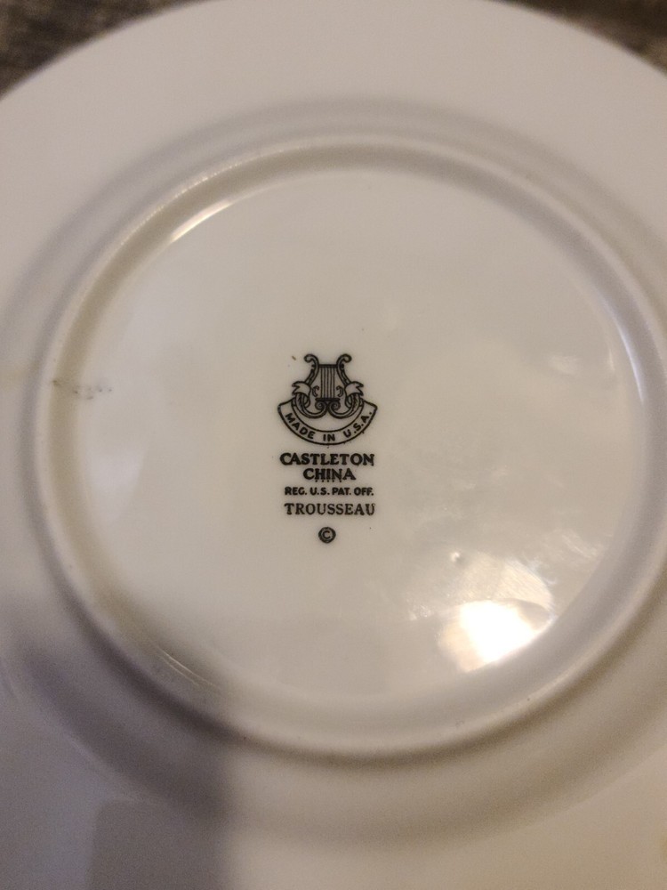 CASTLETON CHINA TROUSSEAU Dessert Plate
