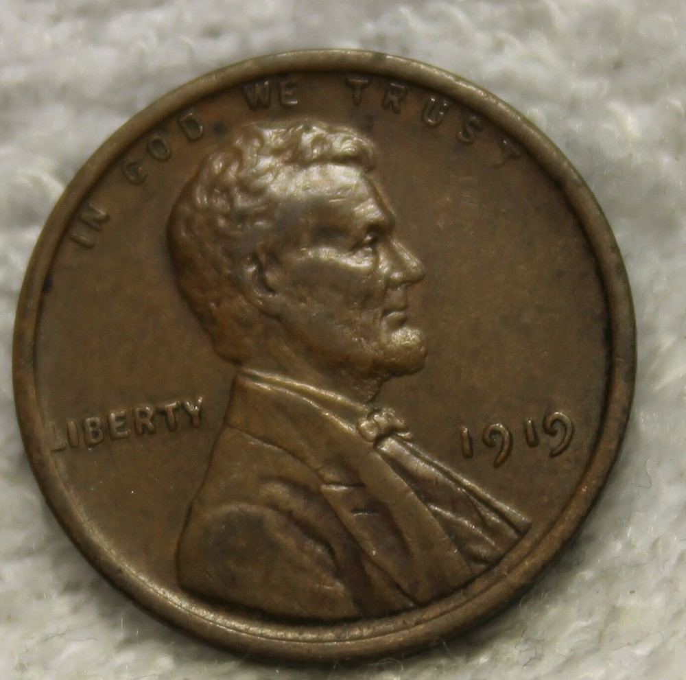 1919AU lincoln penny