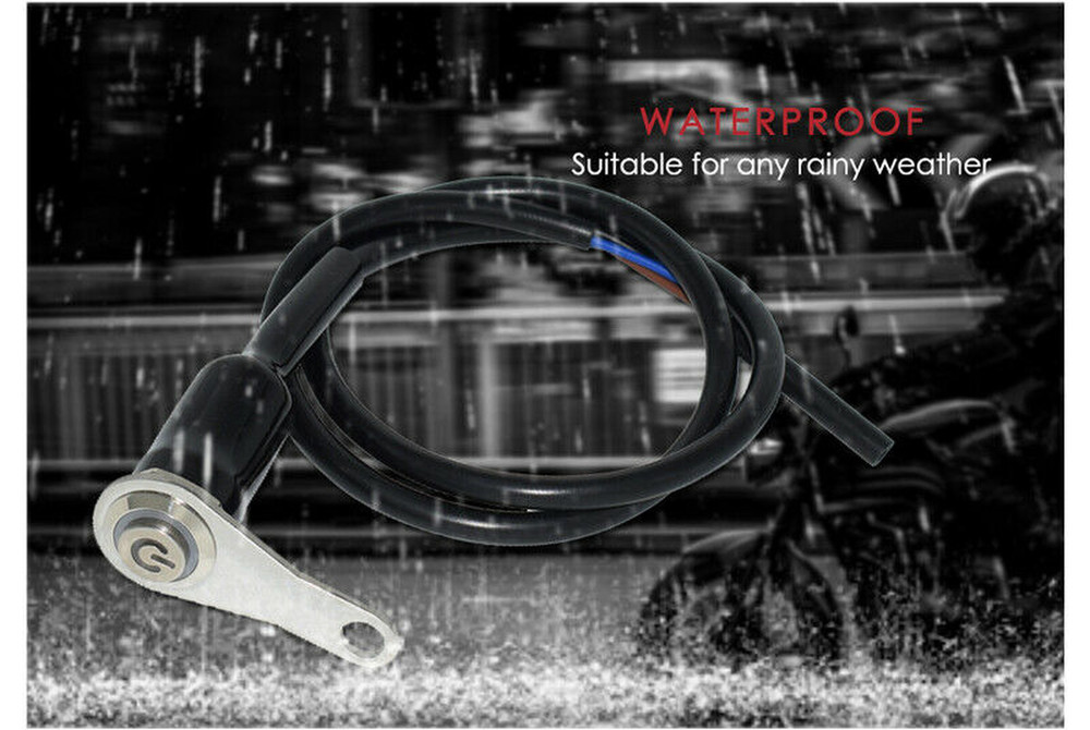 LED Motorcycle Handlebar Mount Switch ON/OFF Push Button Headlight Fog Light 12V