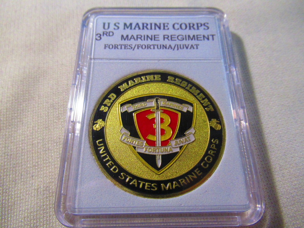 US MARINE CORPS - 3rd MARINE REGIMENT Challenge Coin