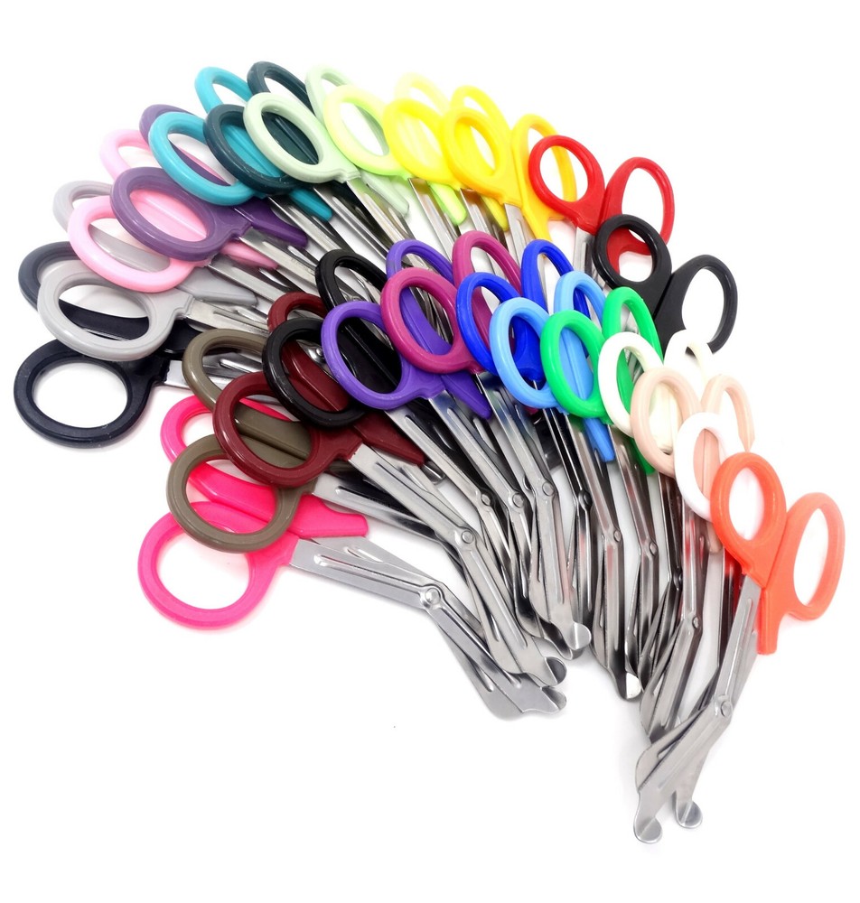 24 Pcs Heavy Duty Sharp Scissors For Cutting Arts & Crafts Raw Fabric Materials