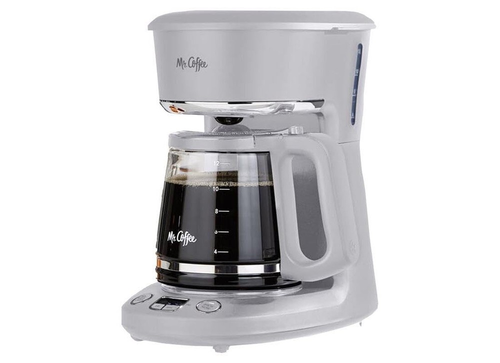 Mr. Coffee 12 Cups Gray Coffee Maker