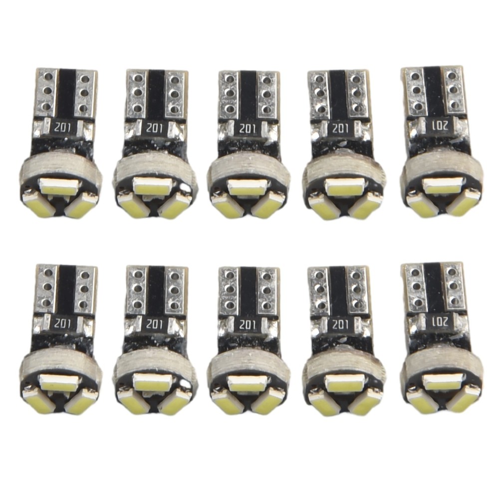 Long lasting T5 White LED Bulbs for Car Dashboard Easy Installation 10 Pack