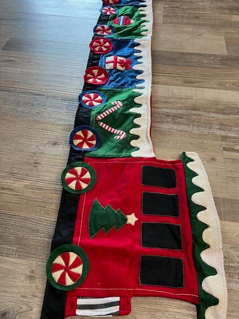 Christmas Train Table Runner 69.5 Inches