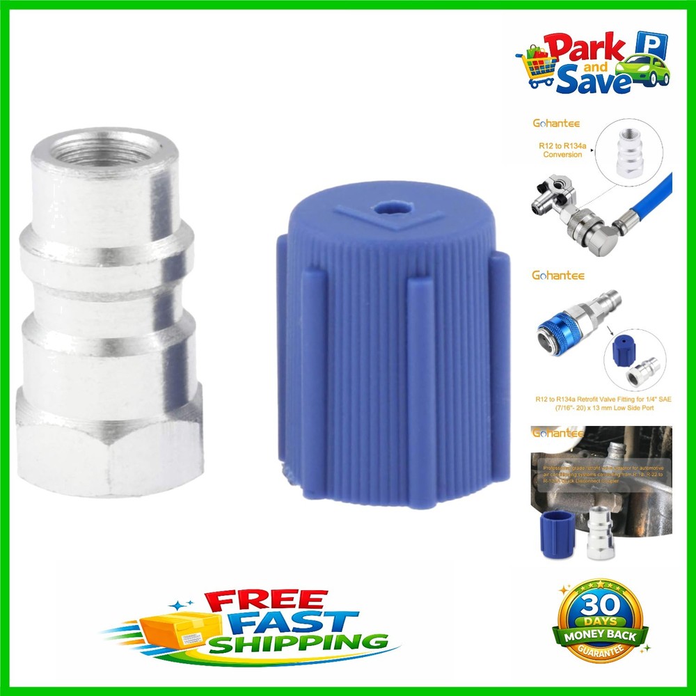 Professional R-12 to R-134a Low Side Adapter with Rubber Seal and Dust Cap