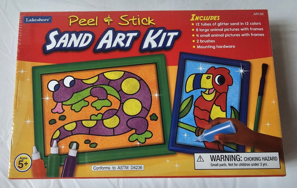 Lakeshore Peel & Stick Sand Art Kit SEALED