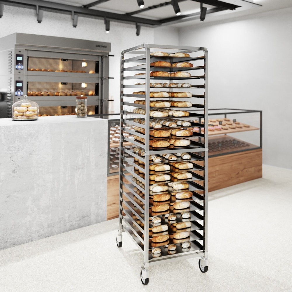 20 Tier Sheet Pan / Bun Pan Rack with Wheels