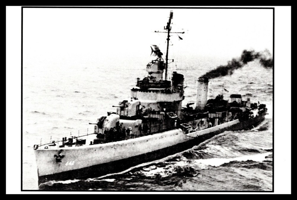Postcard USS Nicholson DD-442