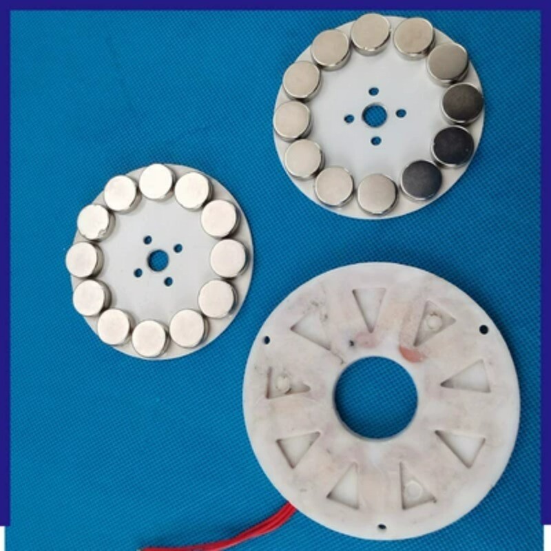 Disk Type Coreless Brushless Generator DIY Low Speed, Low Resistance Micro 50W