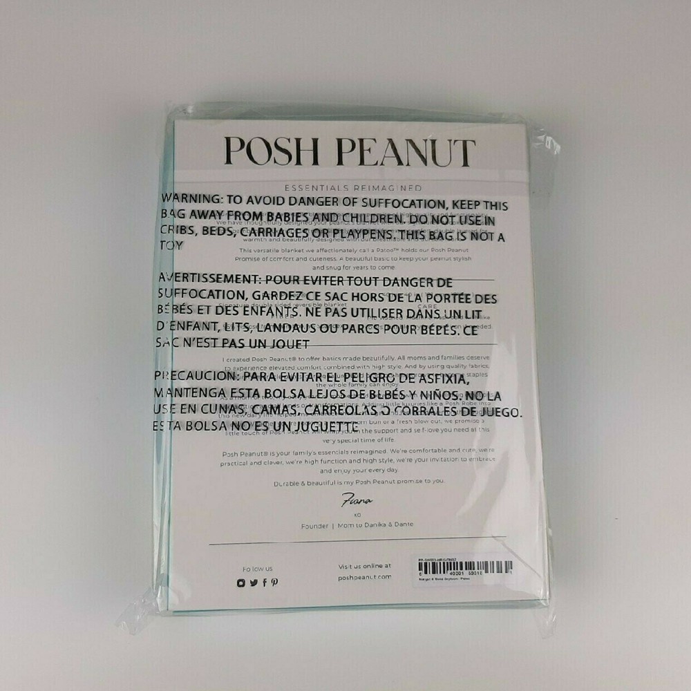 NWT Posh Peanut Margot Solid Zeytoon Patoo Blanket