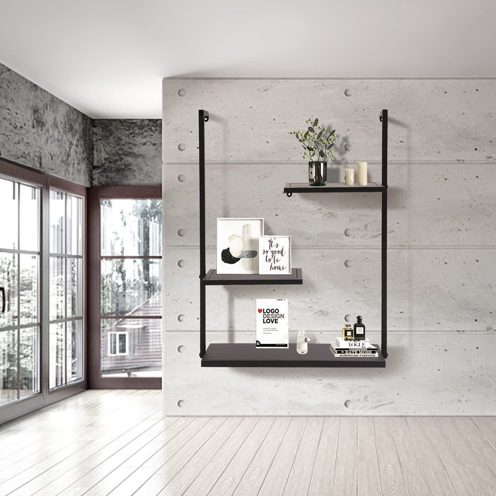 3-Layer Wall Hanging Storage Rack - Elegant Shelf for Home Organization