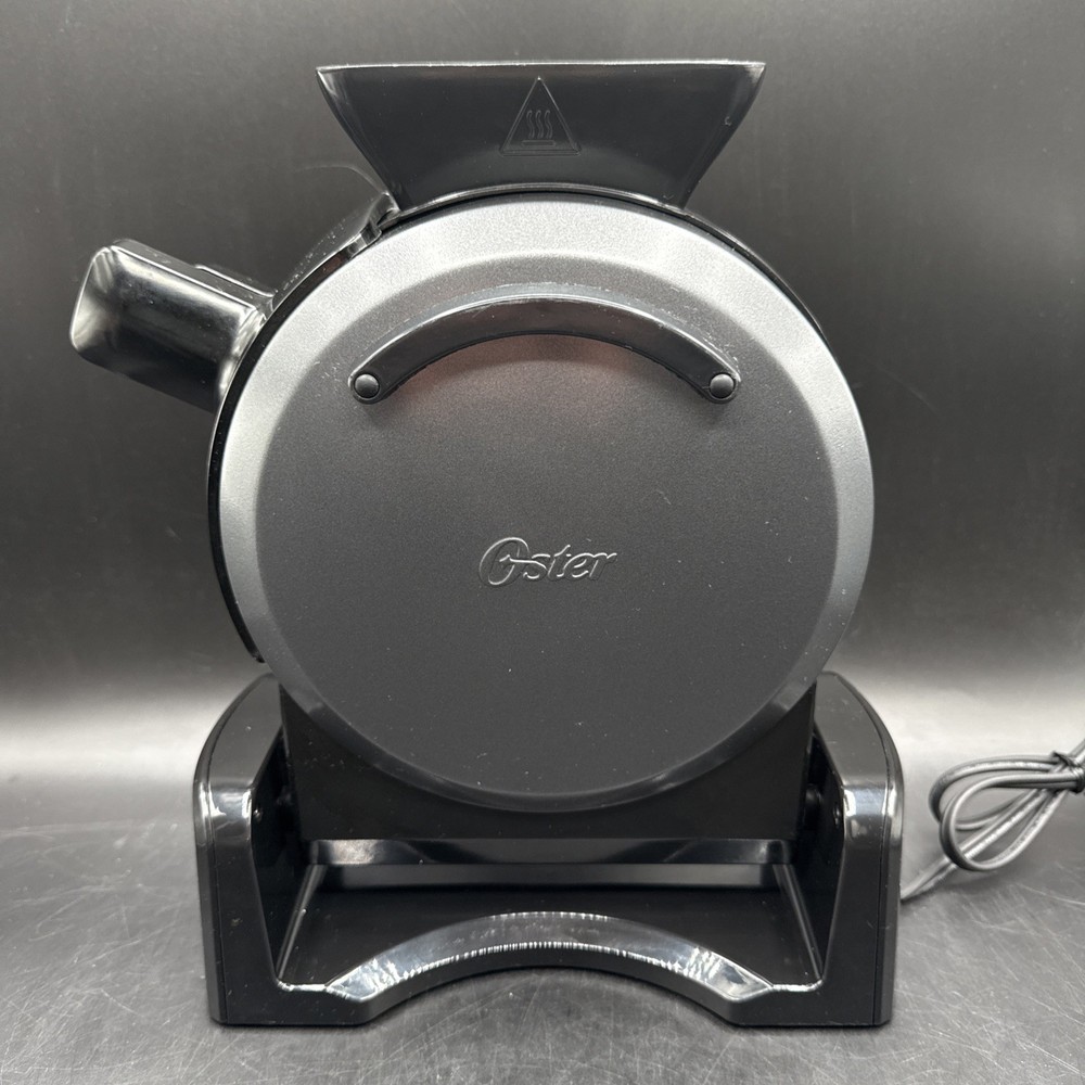 Oster Waffle Maker DuraCeramic Belgian Titanium-Infused Non Stick Gray Tested
