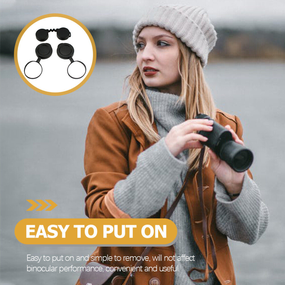Objective Lens Cap Replacement Binocular Rain Guard Eyepiece Cover