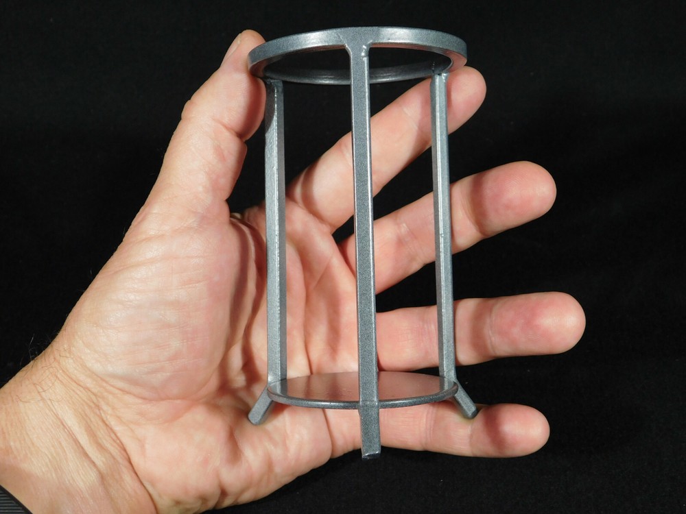 Sphere Display Stand Dark Silver Tall Medium Size