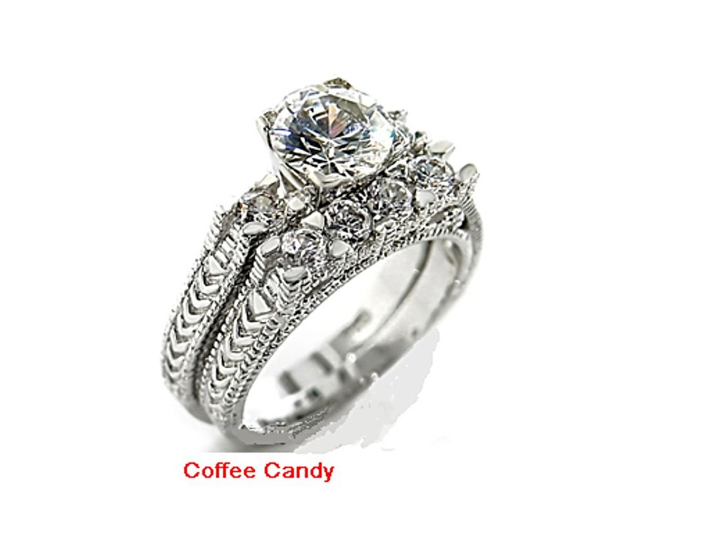 Beautiful CZ Wedding Ring Size 5,6,7 or 8