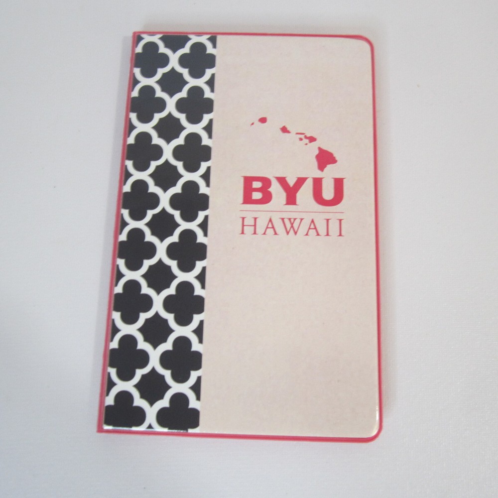 BYU Hawaii Side Bound Notepad Cover Refillable 7 X 5