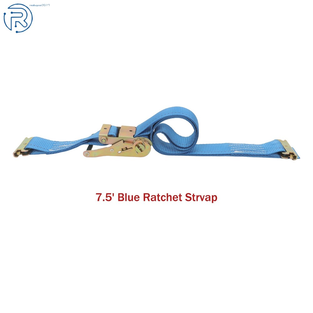 Durable E Track Wheel Chock System 7.5' Ratchet Tie Down Straps Secure Cargo
