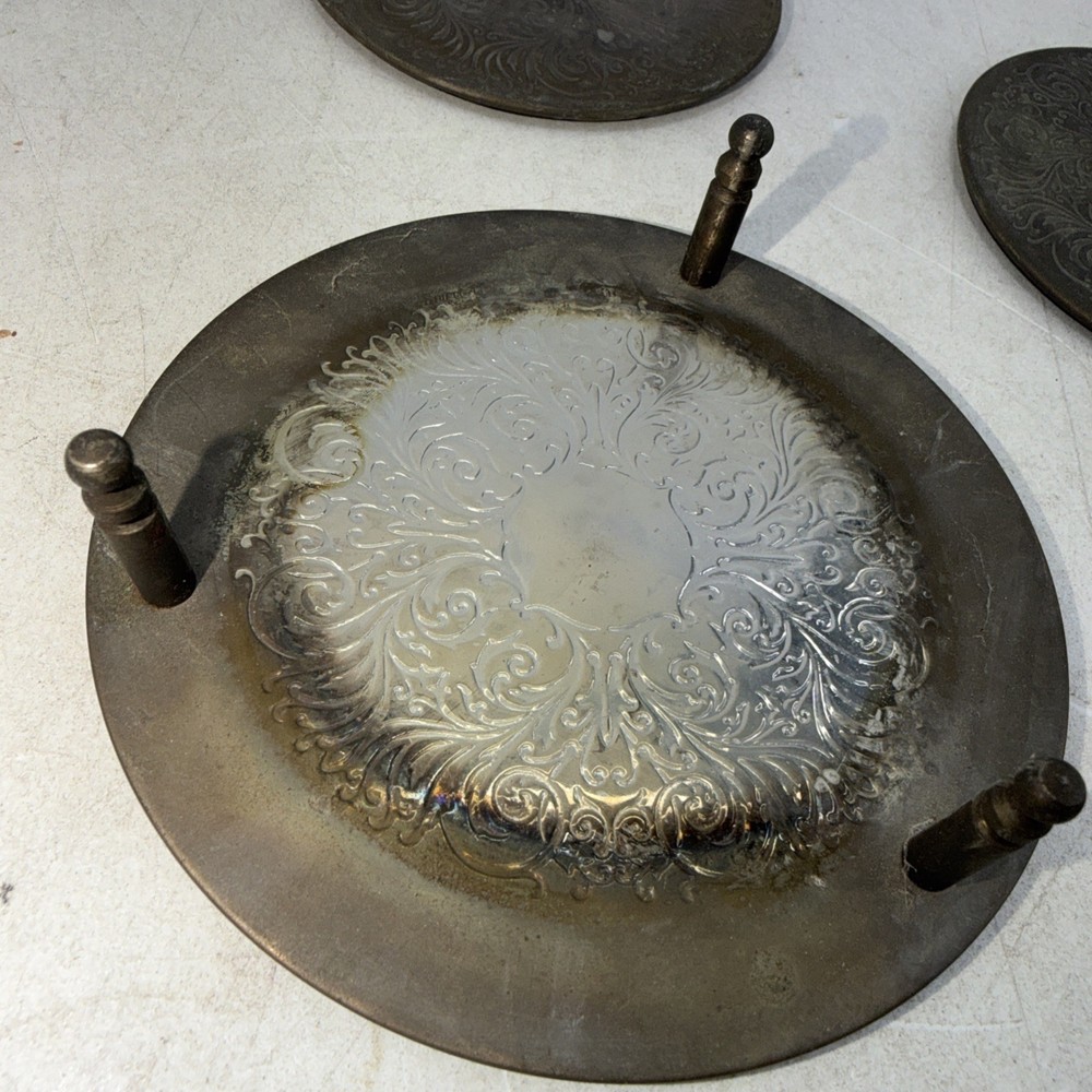 Vintage Coaster Holder W/6 Coasters
