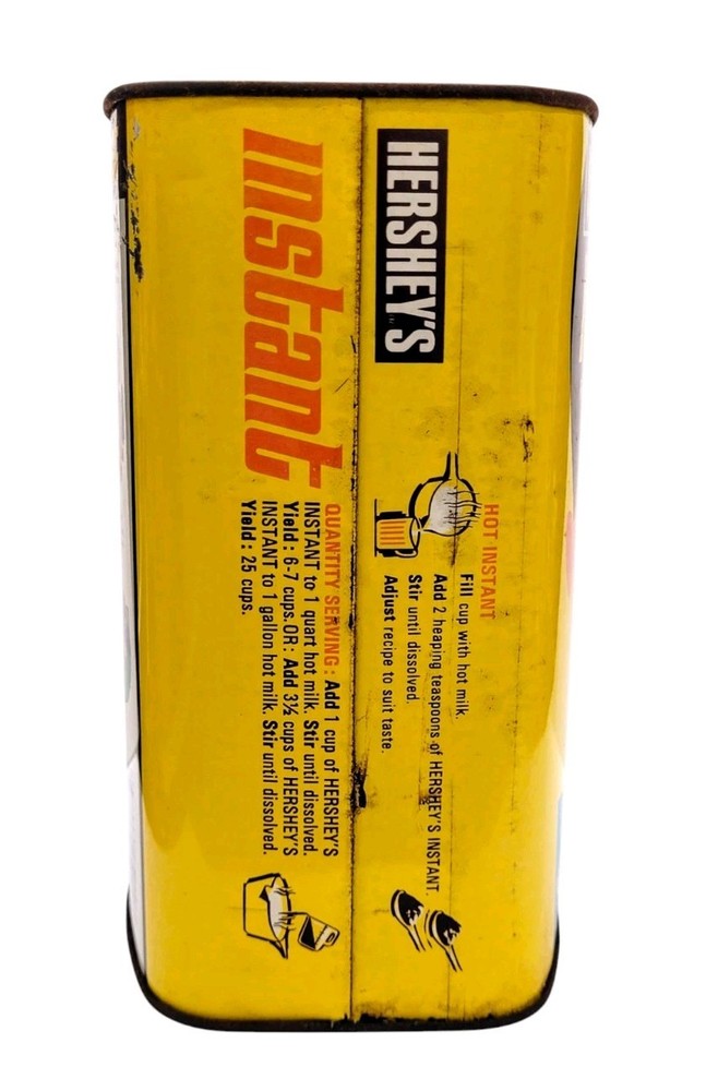 HERSHEY’S INSTANT CHOCOLATE FLAVOR 32oz EMPTY TIN