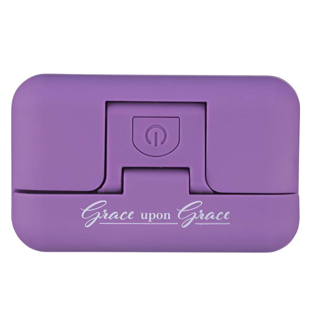 Adjustable LED Book Light w/Magentic Clip & Inspirational Scripture: Grace Upon