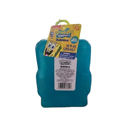 Spongebob Squarepants Bubbles 10 oz. Bubbling with Wand New