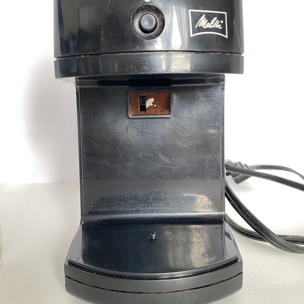 Melitta Electric Coffee Mill Grinder Kitchen Tool Model MEM1B Fine-Course WORKS