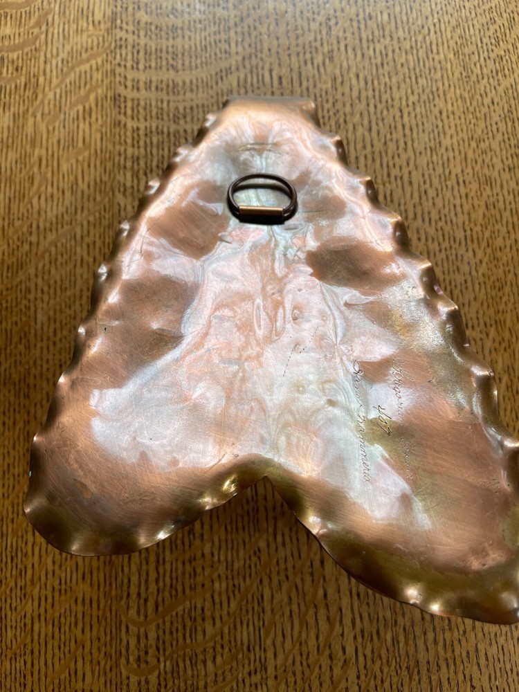 Vintage Hand Hammered Copper Gregorian Copper Wall Sconce Handmade Candlestick