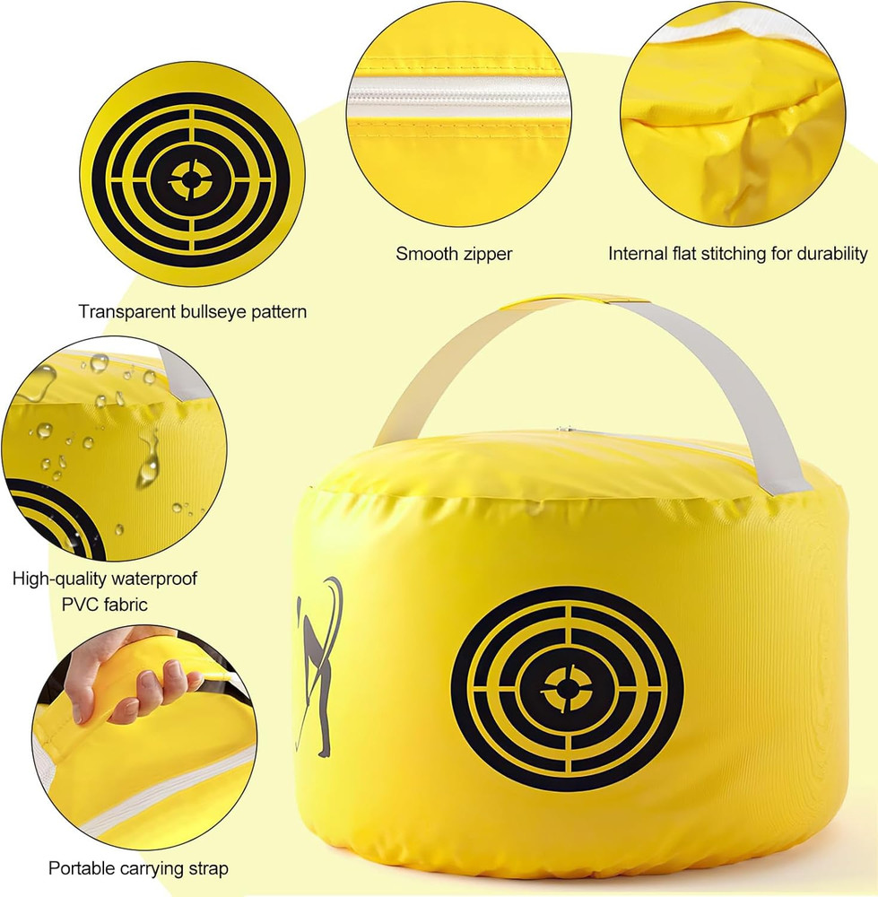 Golf Impact Bag | Golf Swing Trainer & Practice Tool for Beginners, Portable Pow