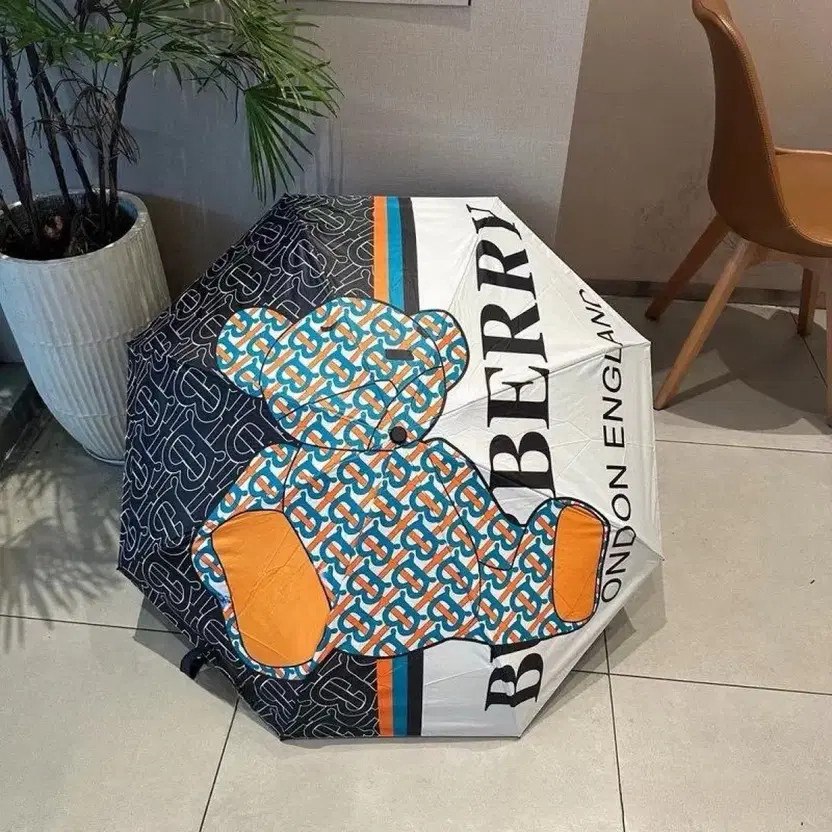Burberry Bear Print Umbrella Compact Official